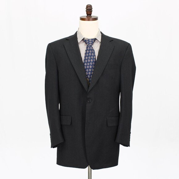 Jos. A. Bank 42L Gray Solid 2-Button Sport Coat Blazer Jacket G573 - Picture 1 of 11